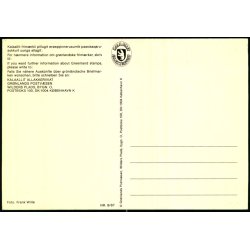 Fjeldrype - Grnlands Post 8/89 - Ubrugt