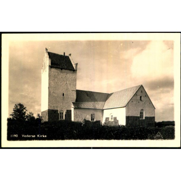 Veders� Kirke - Fotokort Pors 1190 - Ubrugt