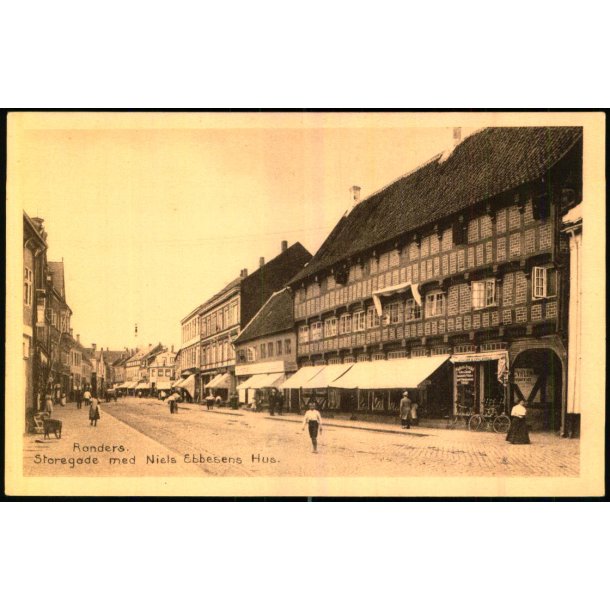 Randers - Storegade med Niels Ebbesens Hus - Stender R. 20 - Ubrugt