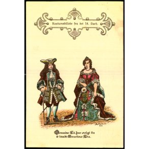 Kostumebillede fra det 18. Aarhundrede - u/n - Brugt