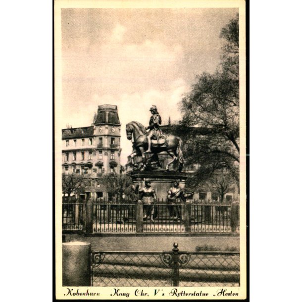 K�benhavn - Kong Chr. V.s Rytterstatue -  Kongens Nytorv - J. Meincke 144 - Ubrugt