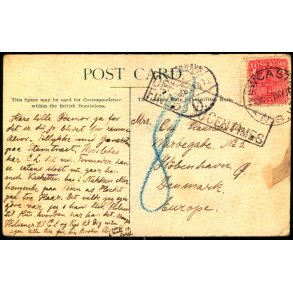 Efterporto - Postkort fra New South Wales  til Danmark  7 - 5 -11