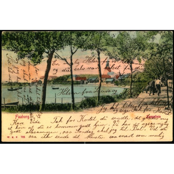 Faaborg - Langelinie - W.K.F. 705 - Brugt
