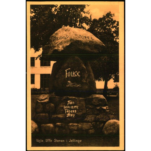 Vejle - Uffe Stenen i Jellinge - Papyrus 38455 - Ubrugt