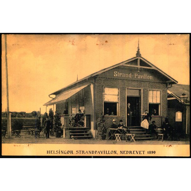 Helsing�r Strandpavillon - Nedrevet 1890 - K.Nielsen 3 - Ubrugt - Sm�pletter !