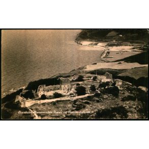 Bornholm - Hammershus Ruiner og Hammerhavnen - Luftfoto Colbergs Bogh. 6045 - Ubrugt