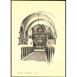 Alteret - Nyk�bing F. Kirke - Plantryk u/n - Ubrugt