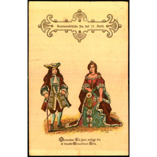 Kostumebillede fra det 18. Aarhundrede - u/n - Brugt