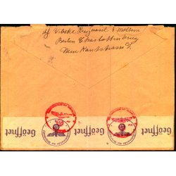 Luftpost  Censurbrev fra Tyskland  1 - 10 - 40 - Til Kbenhavn