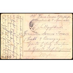 Feldpost - Apenrade  28 - 12 - 16  - Til 1. Lott 4. Kompagnie - Billedside : Viel Glck