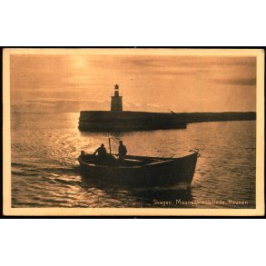 Skagen - Maaneskinsbillede - Havnen -  Skagen Kortforlag 28275 - Ubrugt