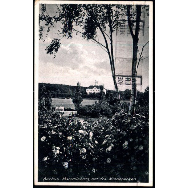 Aarhus - Marselisborg, set fra Mindeparken -  J.J.N. 124366  - Brugt