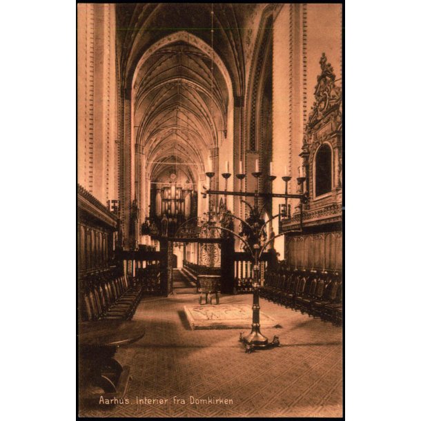 Aarhus - Interi�r fra  Domkirken - Stender 38634 - Ubrugt