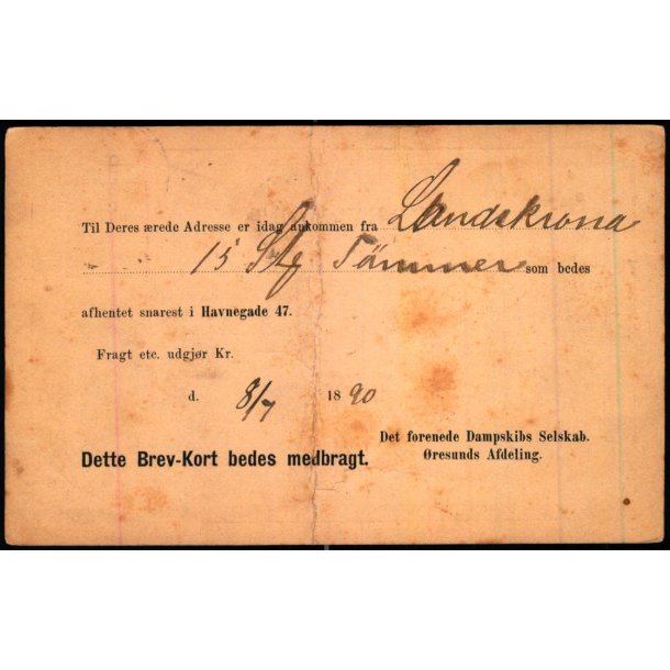 D.F.D.S.  - Esbjerg - u/n - Brugt 