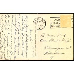 Aarhus - Marselisborg, set fra Mindeparken -  J.J.N. 124366  - Brugt