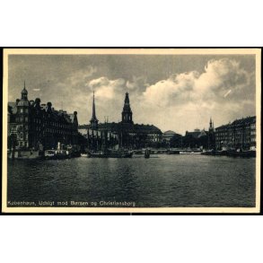 K�benhavn - Udsigt mod B�rsen og Christiansborg - Ove L�tken 111