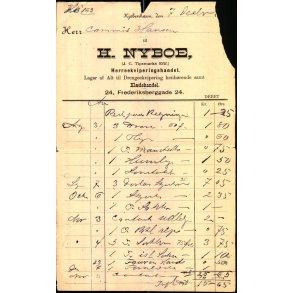 H. Nyboe - Herreekviperingshandler - K�benhavn ?