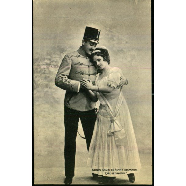 Gerda Krum og Henry Seemann i Valsedrmme  - Alex Vincent 1674 - Ubrugt