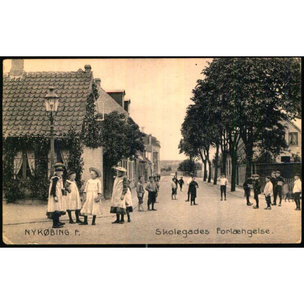 Nyk�bing F. - Skolegades Forl�ngelse - Stender 12462 - Ubrugt - Rift !
