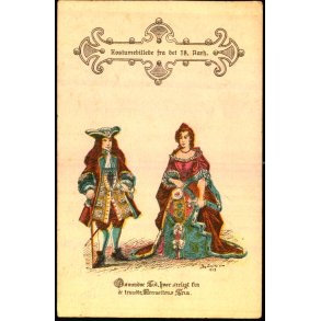 Kostumebillede fra det 18. Aarhundrede - u/n - Brugt
