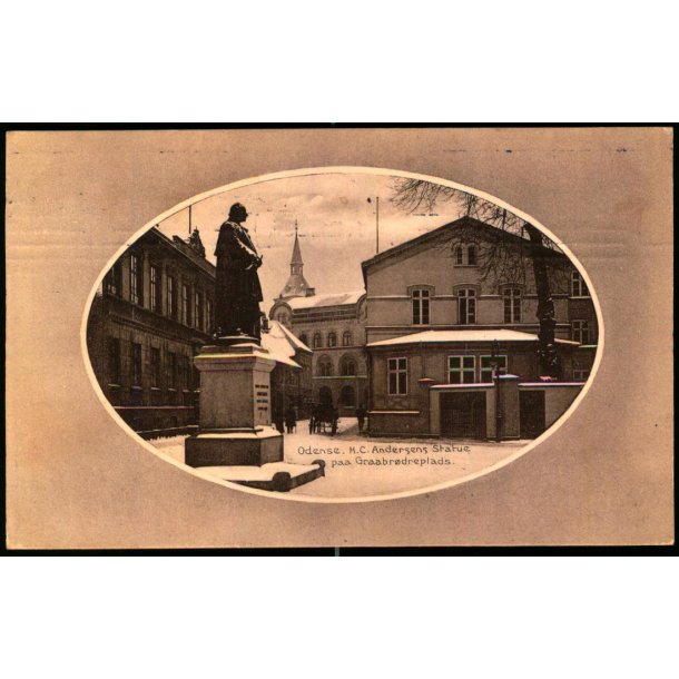 Odense - H.C. Andersens Statue paa Graabr�dreplads - Stender 19089 - Brugt