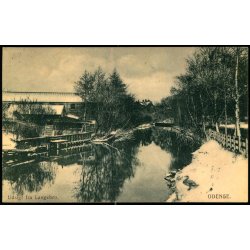 Odense - Udsigt fra Langebro - Hjalmar Grupes Bogh. u/n - Brugt