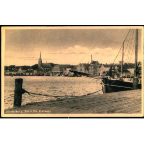 S�nderborg - Parti fra Havnen - Rudolf Olsen 1283 - Ubrugt