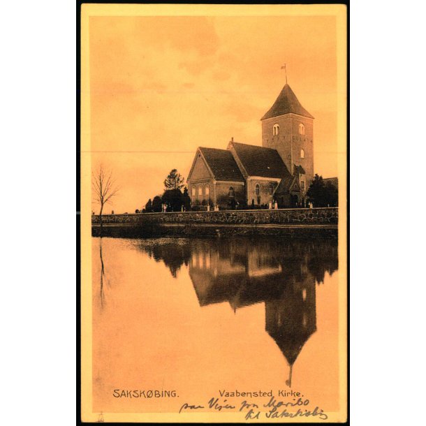 Saksk�bing - Vaabensted Kirke - Thaanning Steffensens Bogh. 16755 - Ubrugt