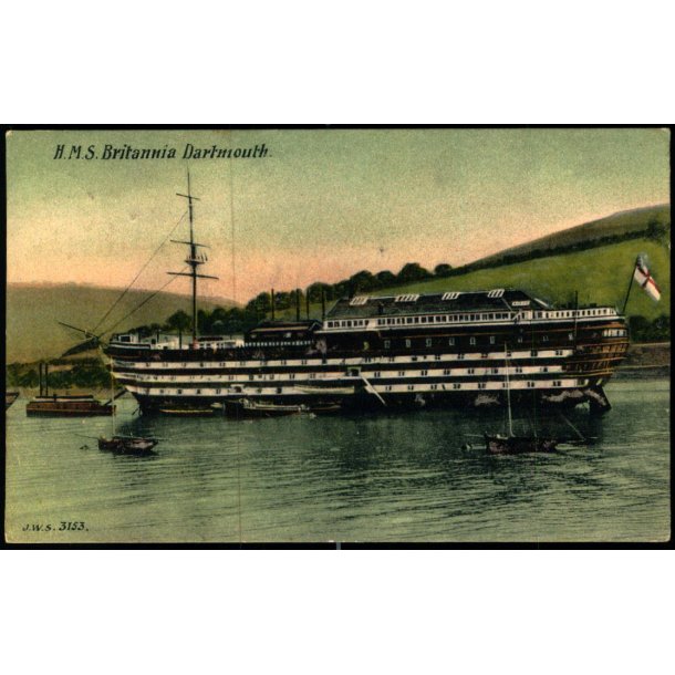  H.M.S. Britannia - Dartmouth - J.W.S. 3153 - Brugt