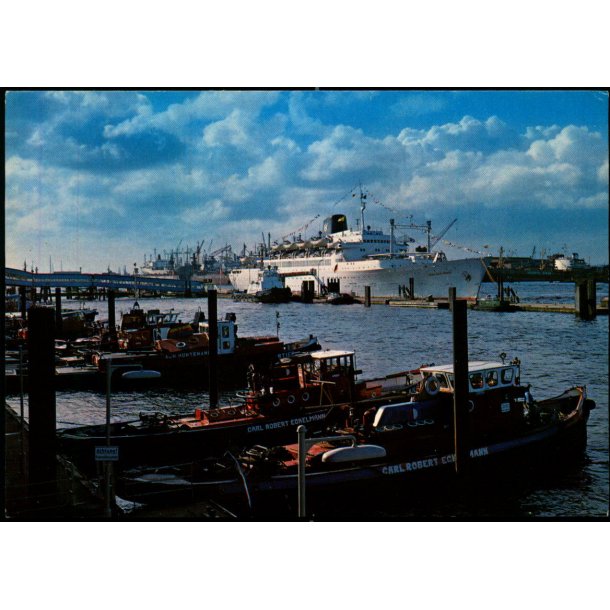 Hamburg - Passagierschiffe an der &Uuml;berseebr&uuml;cke - u/n - Ubrugt