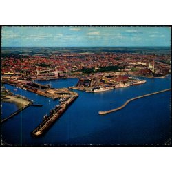 Esbjerg - Luftfoto - Udsigt over havnen - Stender 40 805/40 - Brugt