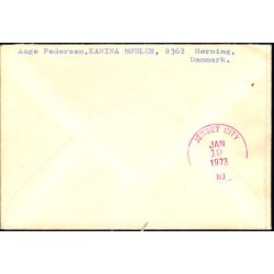 Brev til U.S.A. 11 - 12 - 72  - Retur til Hrning 19 - Jan 1973  - 