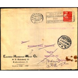 Brev til Nakskov - Retur 21 -4 - 32 -  Brugt