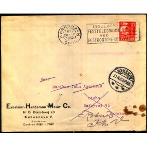 Brev til Nakskov - Retur 21 -4 - 32 -  Brugt