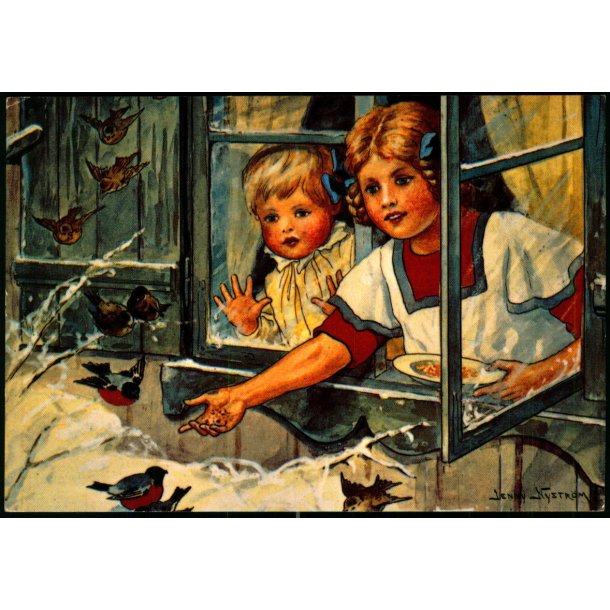  Jenny Nystrm - God Jul - Gott Nytt r - Bromma Kortforlag u/n - Brugt