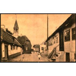 Gadeparti med det gamle Raadhus - Ebeltoft Bogh. E. 2 - Ubrugt