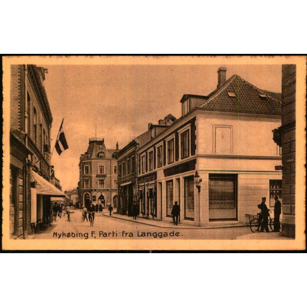Nyk�bing F. - Parti fra Langgade - V. Kristoffersens Bogh. u/n - Ubrugt
