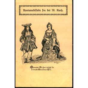 Kostumebillede fra det 18. Aarhundrede - u/n - Ubrugt