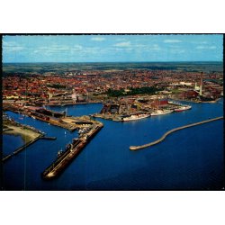 Esbjerg - Luftfoto - Udsigt over havnen - Stender 40 805/40 - Ubrugt