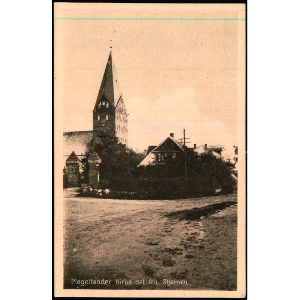 Mgeltnder Kirke set fra Stjernen - Lunds Bogh. 58479 - Ubrugt