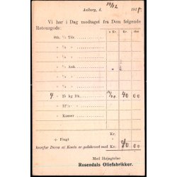 Rosendals Oliefabrikker - Aalborg  - u/n - Brugt