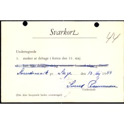 Efterporto - Tryksagskort til Nstved