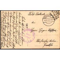 Feld - Postkarte - K.D. Feldpost  6 -10 -17 - Til Berlin - Billedside : Foto Kirche