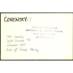 Coventry - Fotokort u/n