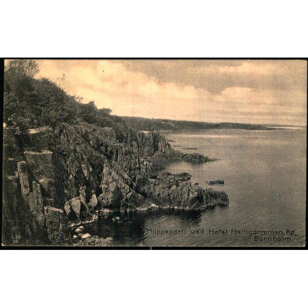 Bornholm - Klippeparti ved Hotel Helligdommen R - Ad. Mller u/n - Brugt