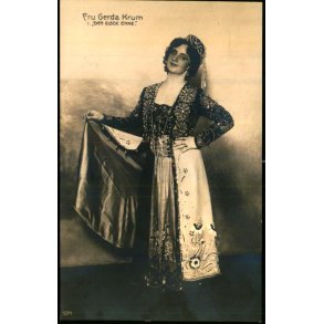 Fru Gerda Krum i Den glade Enke  - P.H. 1234 - Ubrugt