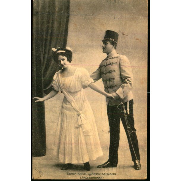 Gerda Krum og Henry Seemann i Valsedrmme  - Alex Vincent 1673 - Brugt