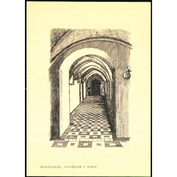Munkegangen - Nyk�bing F. Kirke - Plantryk u/n - Ubrugt