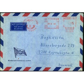 Luftpost Brev fra Holland til Danmark 27 - 4 - 70
