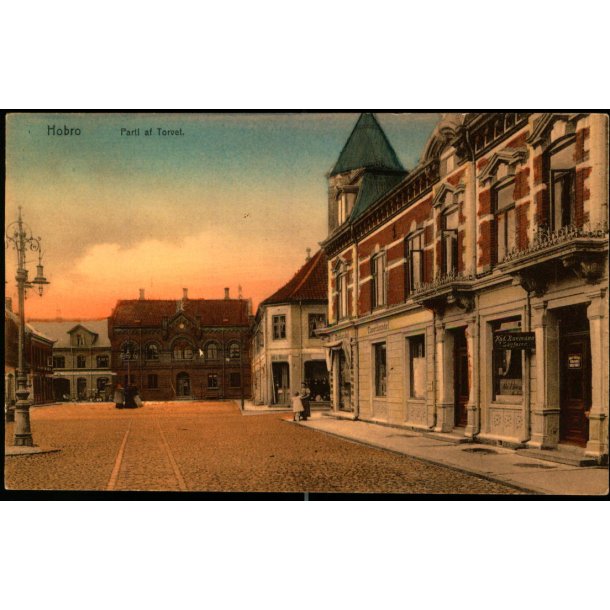 Hobro - Parti af Torvet - Kull - Hamburg u/n